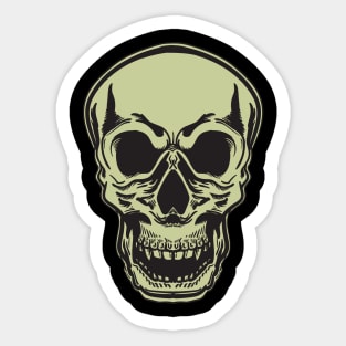 Skull Head Sticker